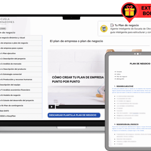PACK FORMACIÓN BUSINESS PLAN + PLANTILLA + AGENTE