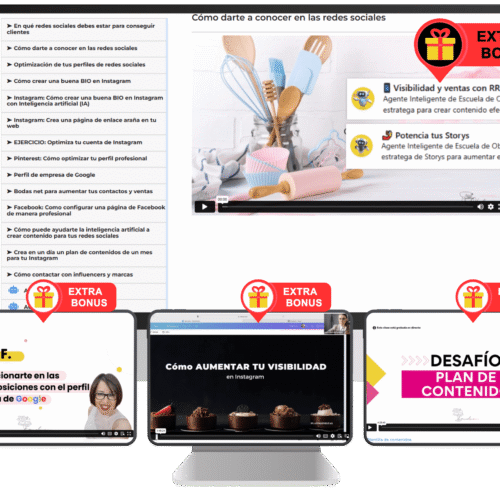 PACK FORMACIÓN REDES SOCIALES + PLANTILLAS + AGENTES